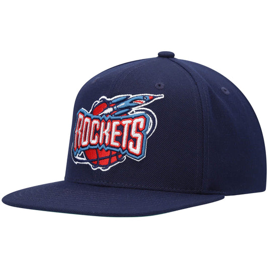 Men's Mitchell & Ness NBA Team Ground 2.0 Snapback Hwc Rockets