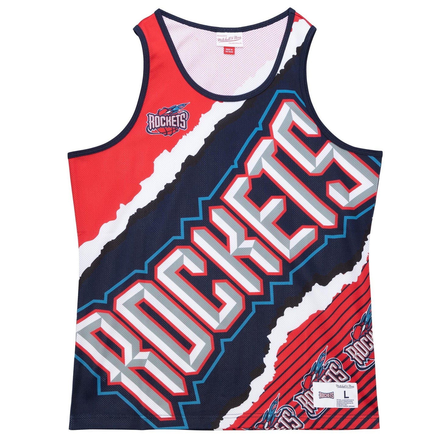 Men's Mitchell & Ness Jumbotron 2.0 Sublimated Tank Rockets