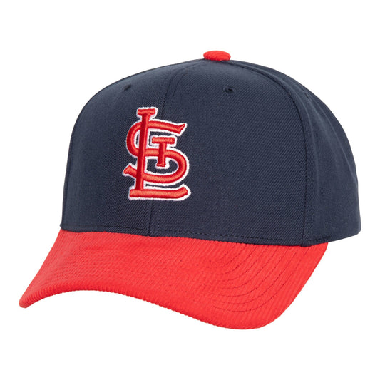 Mitchell & Ness Men's MLB Cord Pro Snapback Cardinals Navy