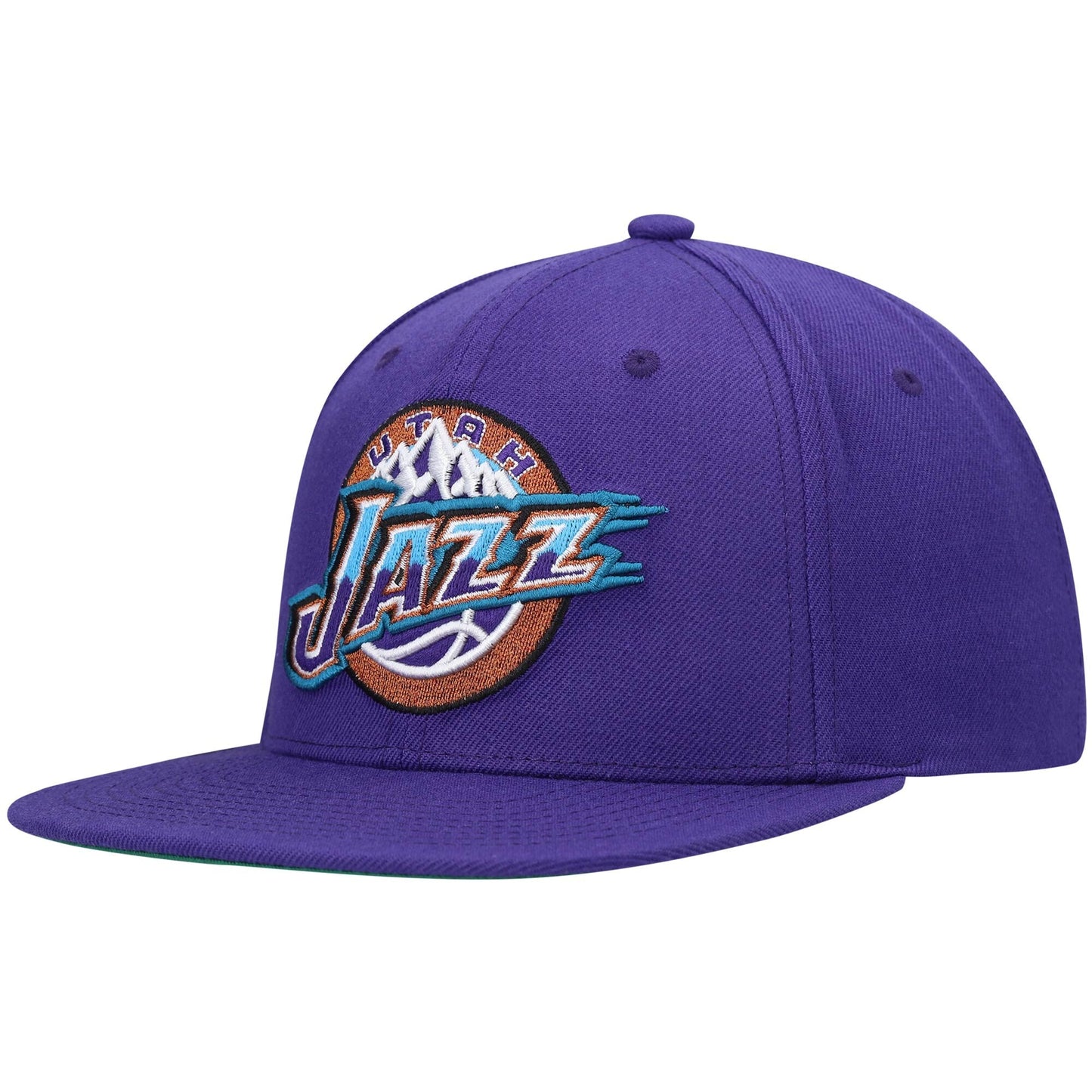Men's Mitchell & Ness NBA Team Ground 2 Snapback Hwc Jazz
