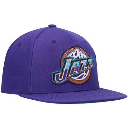 Mitchell & Ness Men's NBA Team Ground 2 Snapback Hwc Jazz Snapback Caps