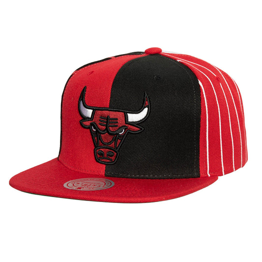 Men's Mitchell & Ness NBA What The Pinstripe Bulls - Red