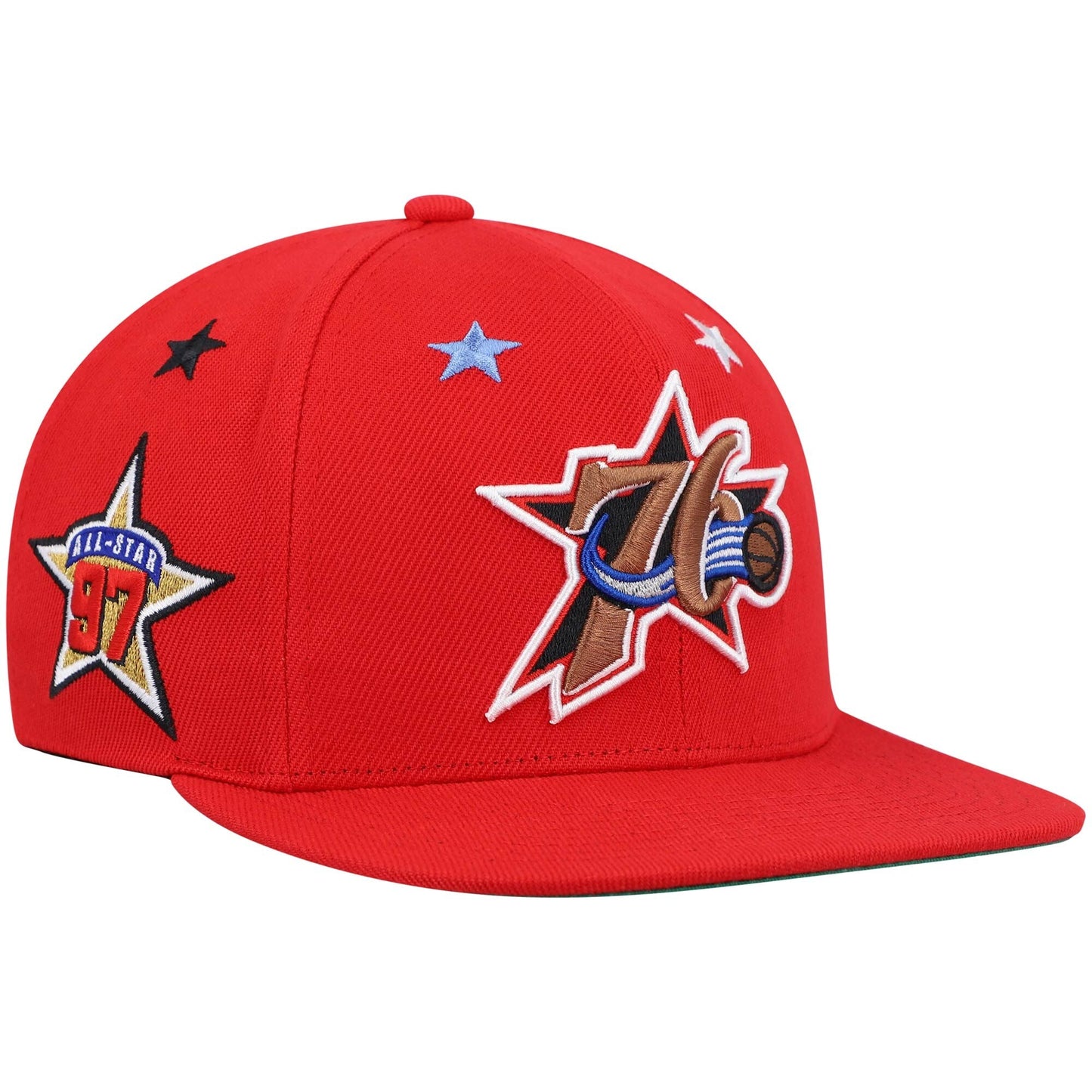 Men's Mitchell & Ness NBA 1997 Top Star Snapback Hwc 76Ers - Red