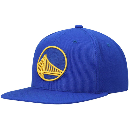 Men's Mitchell & Ness NBA Team Ground 2.0 Snapback Warriors