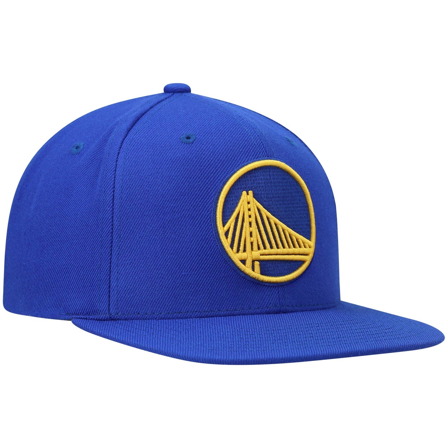 Men's Mitchell & Ness NBA Team Ground 2.0 Snapback Warriors