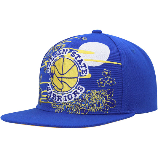 Men's Mitchell & Ness NBA Ah Snapback Hwc Warriors - Blue