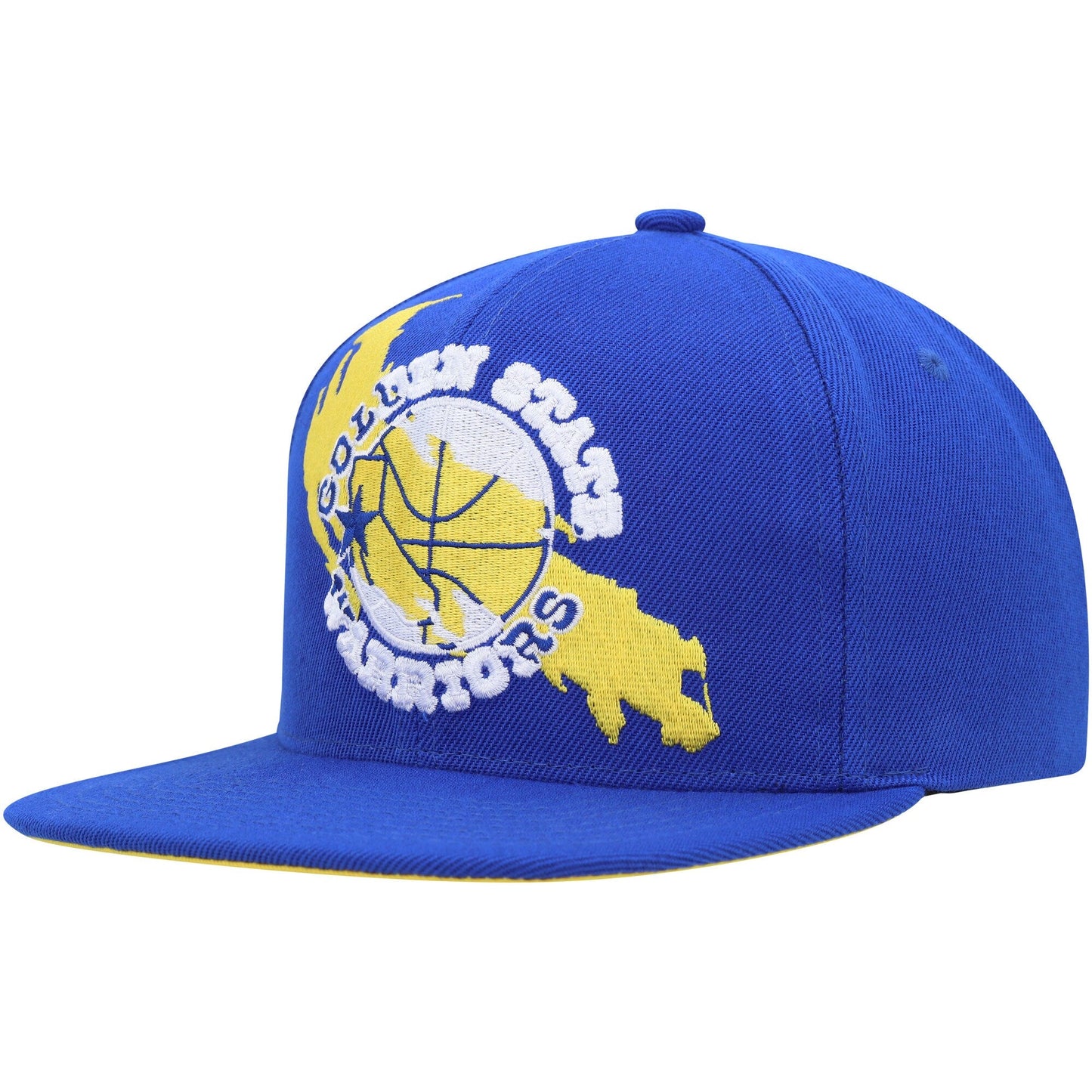 Men's Mitchell & Ness NBA Paint By Number Snapback Hwc Warriors - Blue