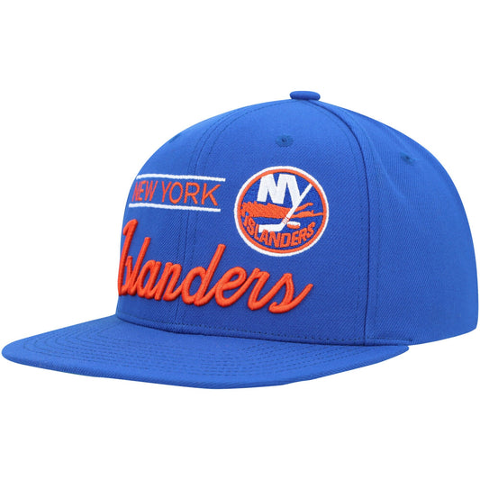 Men's Mitchell & Ness Nhl Retro Lock Up Snapback Islanders - Blue
