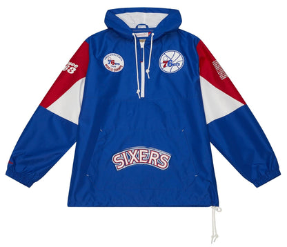 Mitchell & Ness Men's NBA Team Origins Pullover Anorak 76Ers