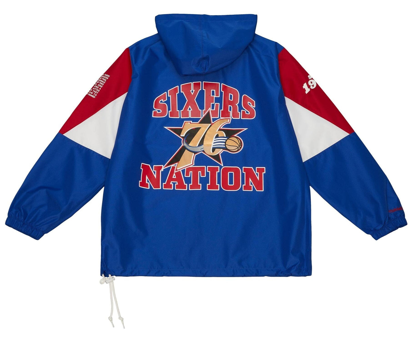 Mitchell & Ness Men's NBA Team Origins Pullover Anorak 76Ers