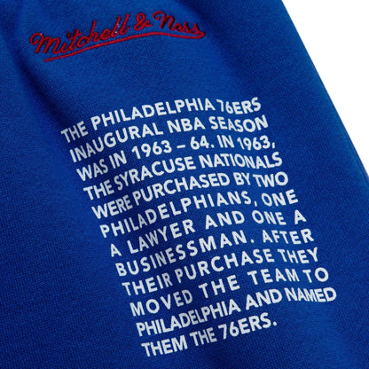Mitchell & Ness Men's NBA Team Origins Fleece Shorts 76Ers