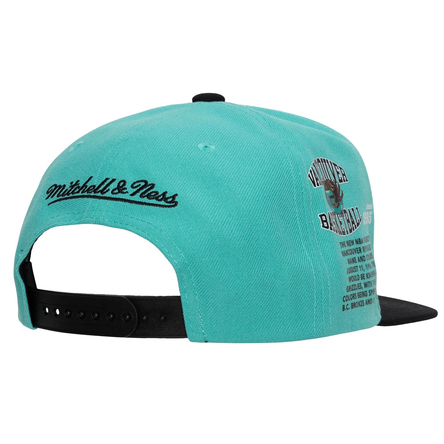 Men's Mitchell & Ness NBA Team Origins Snapback Hwc Grizzlies - Teal