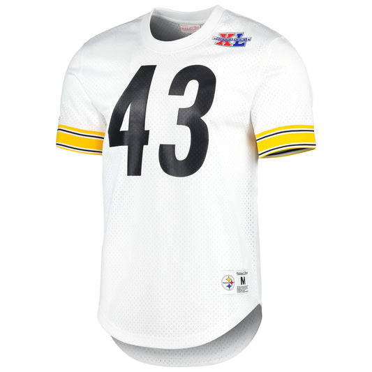 Men's Mitchell & Ness NFL N&N Mesh Crewneck Steelers 2005 Troy Polamalu