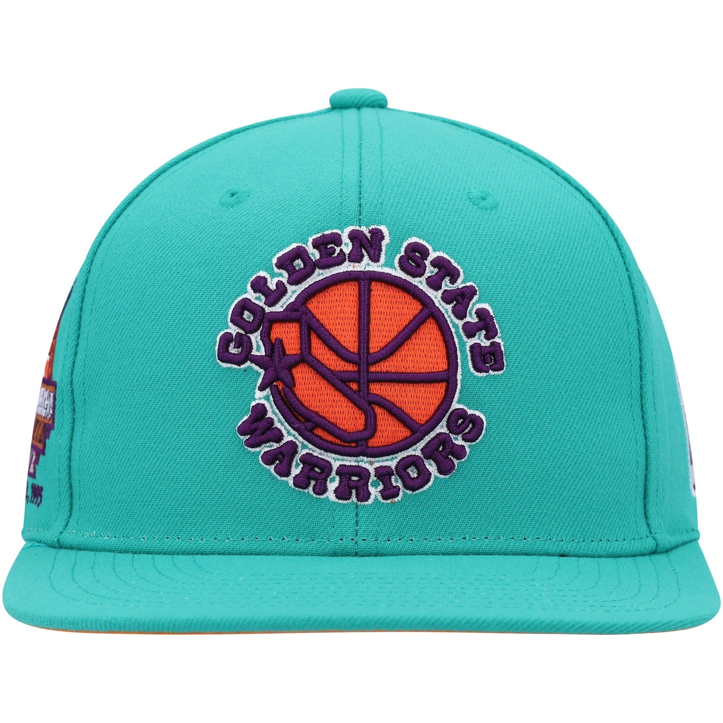 Men's Mitchell & Ness NBA Desert Green Snapback Hwc Warriors