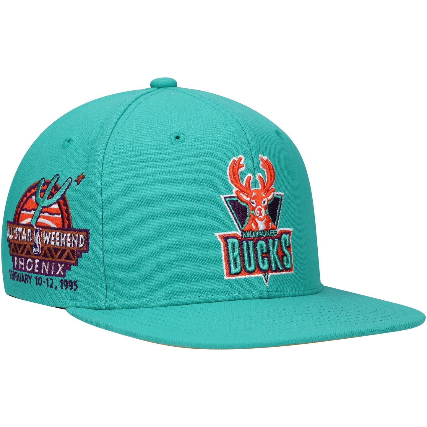 Mitchell & Ness Men's NBA Milwaukee Bucks Desert Green Snapback