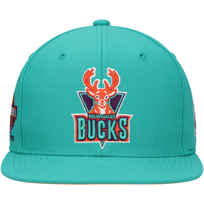 Mitchell & Ness Men's NBA Milwaukee Bucks Desert Green Snapback