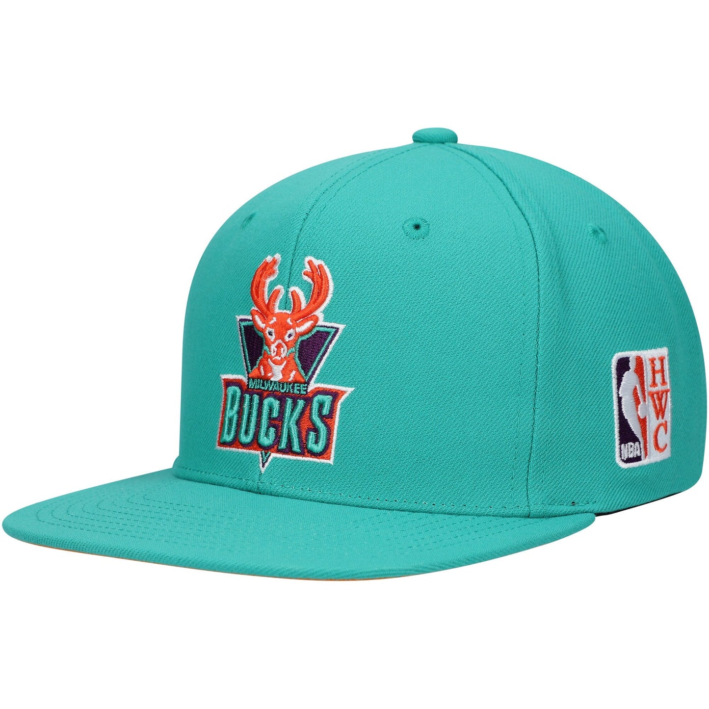 Mitchell & Ness Men's NBA Milwaukee Bucks Desert Green Snapback