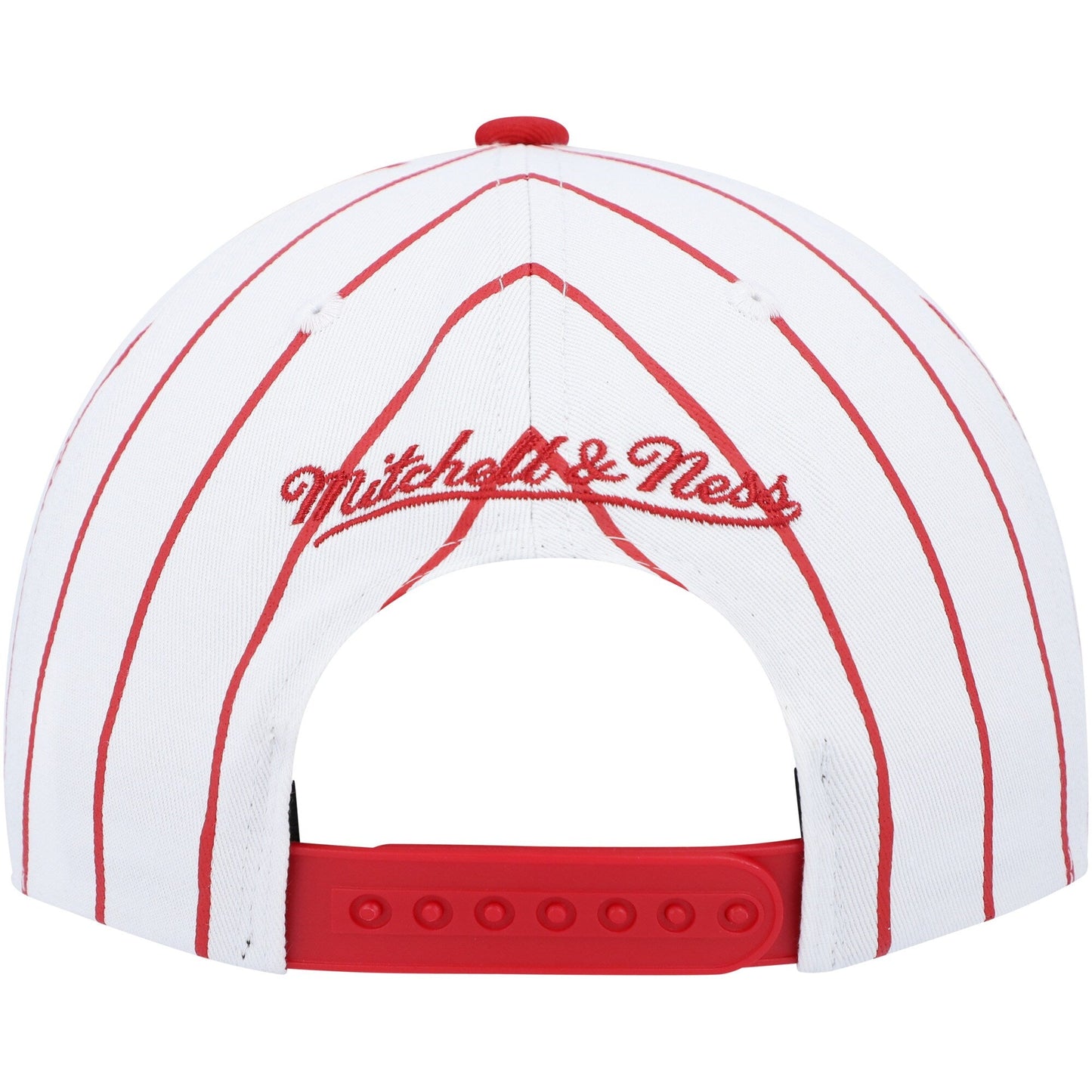 Men's Mitchell & Ness NBA Retro Pinstripe Snapback Hwc 76Ers - White
