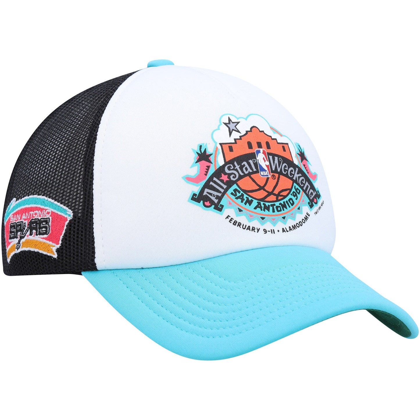 Mitchell & Ness Men's NBA Party Time Trucker Snapback Hwc Spurs Snapback Caps