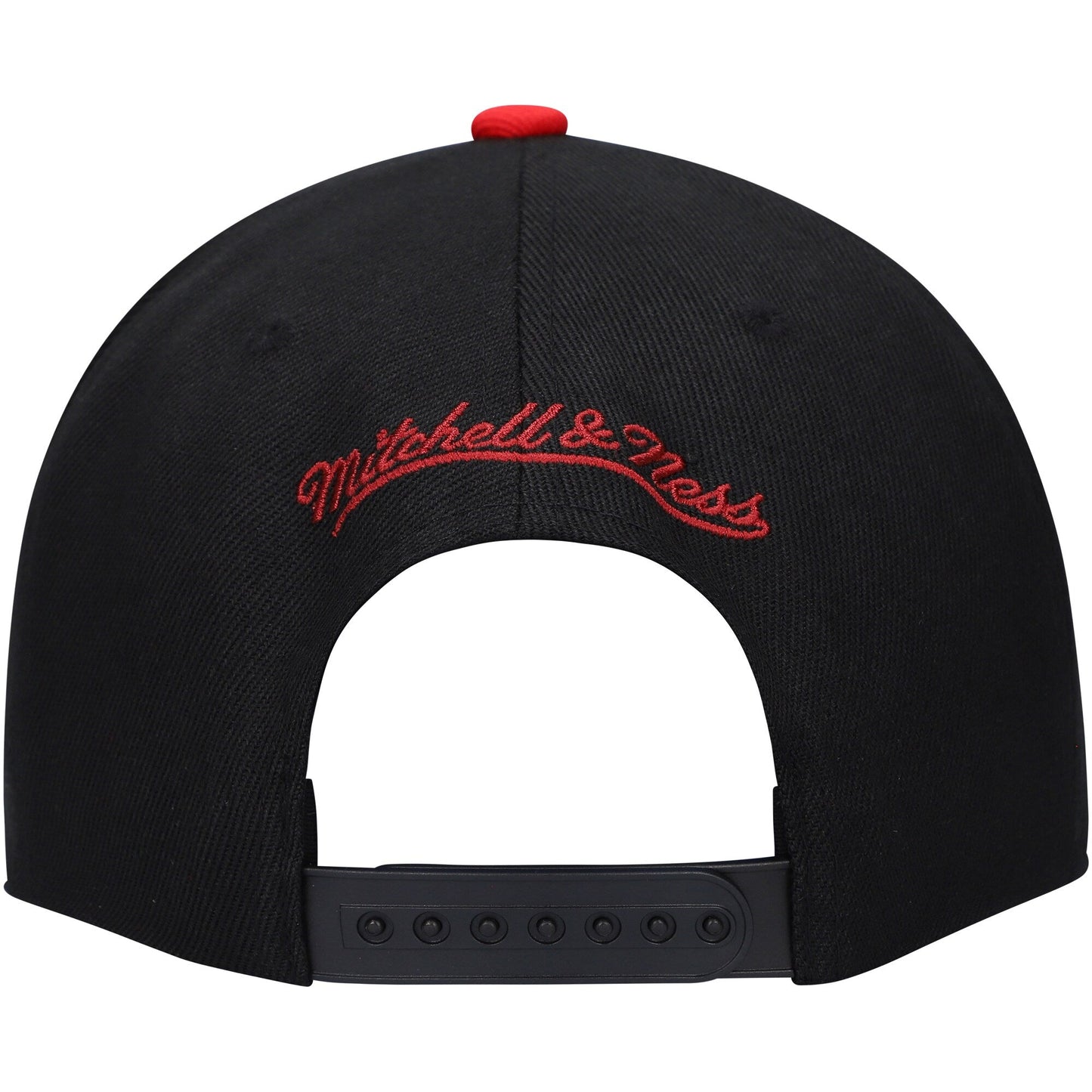 Men's Mitchell & Ness NBA Dual Whammy Snapback Bulls - Black-Red