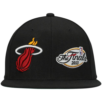 Mitchell & Ness Men's NBA Dual Whammy Snapback Heat Snapback Caps