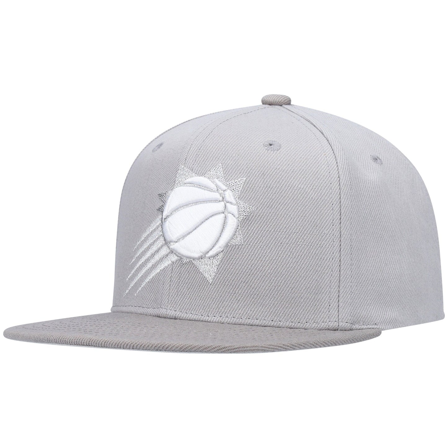 Mitchell & Ness Men's NBA Metallic Gray Snapback Suns Snapback Caps