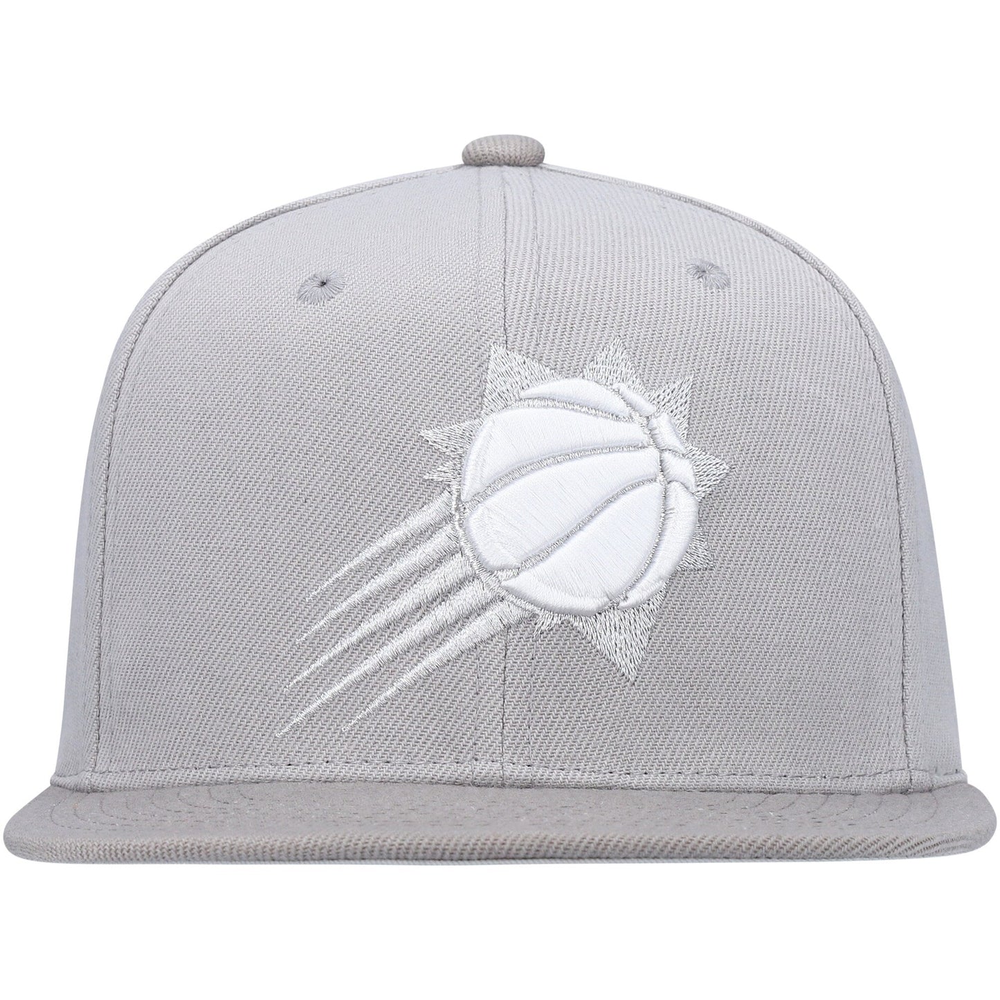 Mitchell & Ness Men's NBA Metallic Gray Snapback Suns Snapback Caps