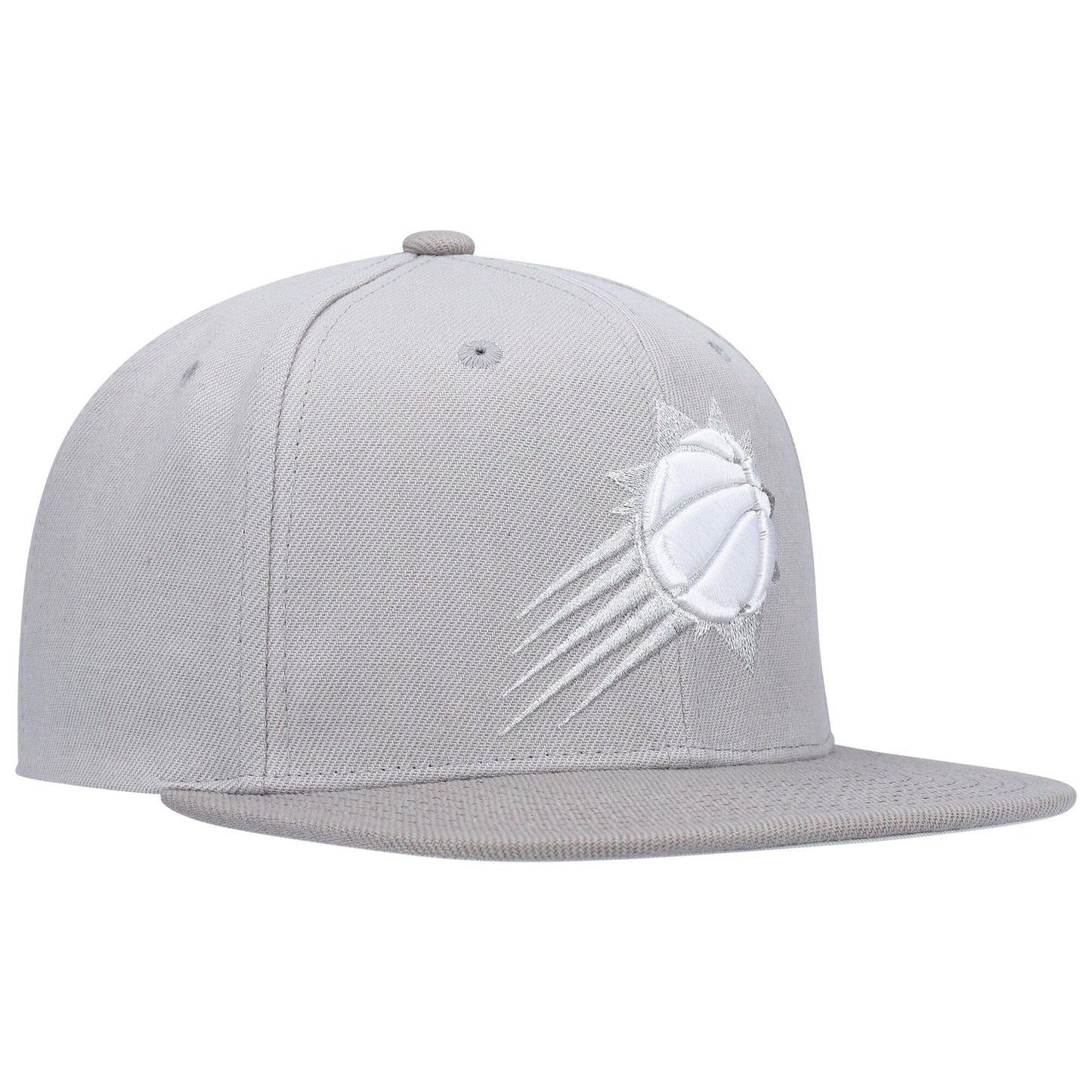 Mitchell & Ness Men's NBA Metallic Gray Snapback Suns Snapback Caps