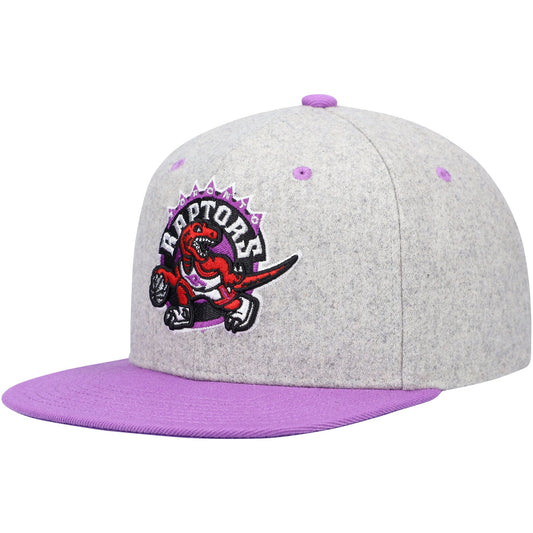 Mitchell & Ness Men's NBA Melton Patch Snapback Hwc Raptors Grey