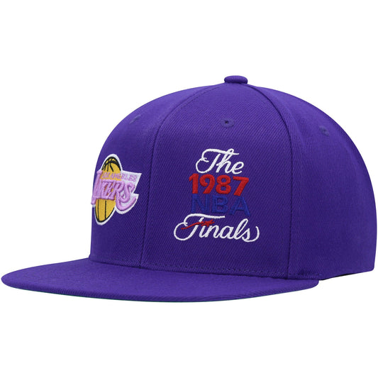 Mitchell & Ness Men's NBA Dual Whammy Snapback Hwc Lakers Snapback Caps