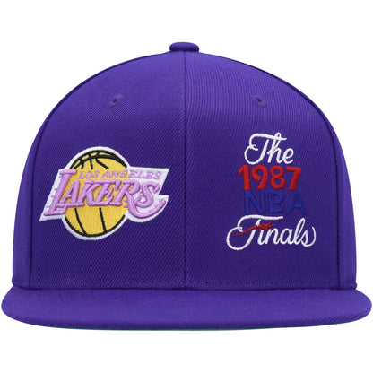 Mitchell & Ness Men's NBA Dual Whammy Snapback Hwc Lakers Snapback Caps