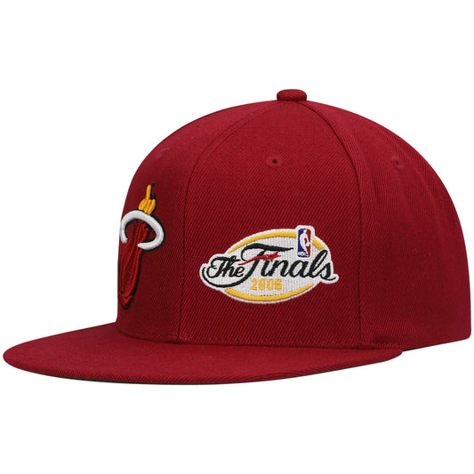 Mitchell & Ness Men's NBA Dual Whammy Snapback Heat Snapback Caps