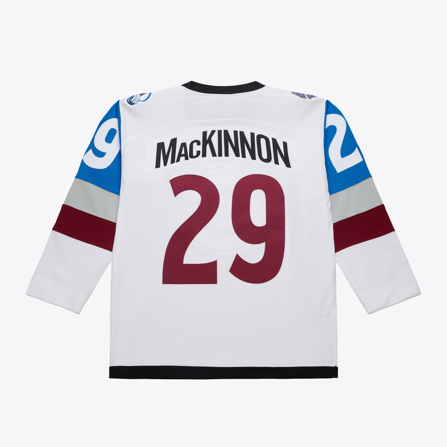 Men's Mitchell & Ness Nhl White Jersey Avalanche 2016 Nathan Mackinnon