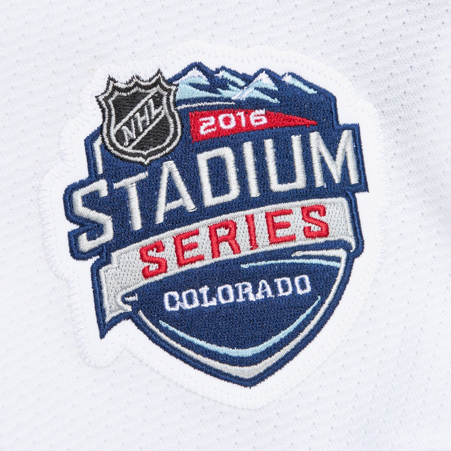 Men's Mitchell & Ness Nhl White Jersey Avalanche 2016 Nathan Mackinnon