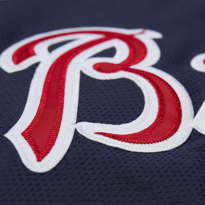 Mitchell & Ness Men's MLB Navy Jacket Braves 2005 Jackets