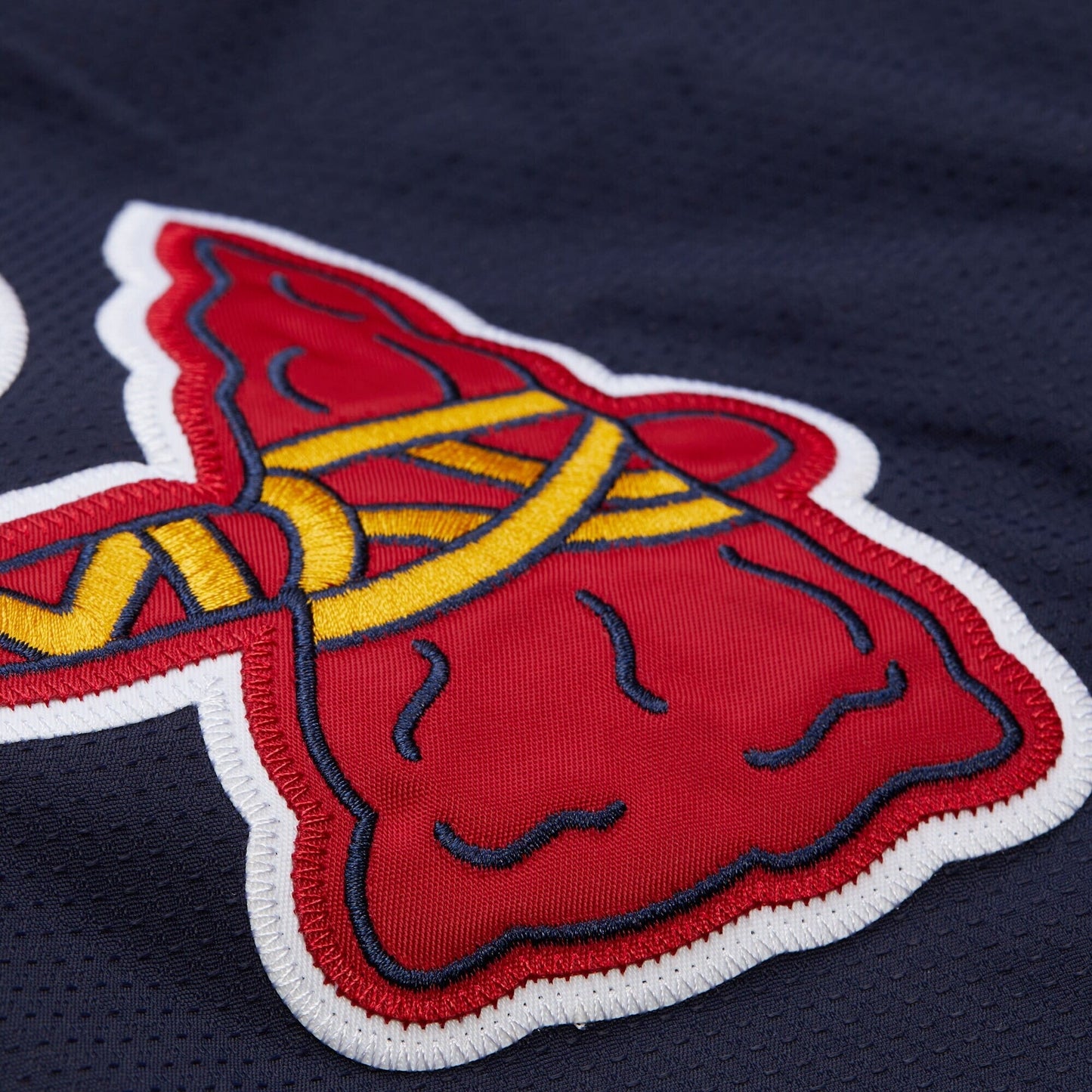 Men's Mitchell & Ness MLB Navy Jacket Braves 2005
