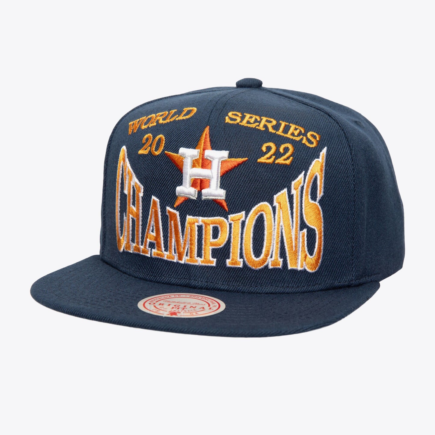 Men's Mitchell & Ness MLB Big Champ Snapback Astros