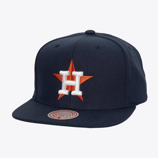Mitchell & Ness Men's MLB League Patch Snapback Astros Snapback Caps