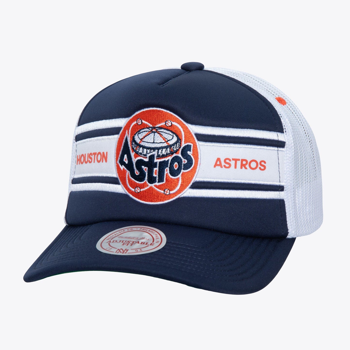 Mitchell & Ness Men's MLB Sideline Trucker Coop Astros Ball Caps