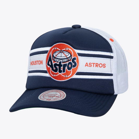 Mitchell & Ness Men's MLB Sideline Trucker Coop Astros Ball Caps