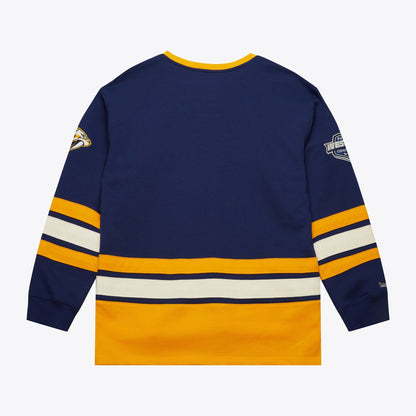 Mitchell & Ness Men's NHL Heritage Lace-Up Crew Current Logo Predators
