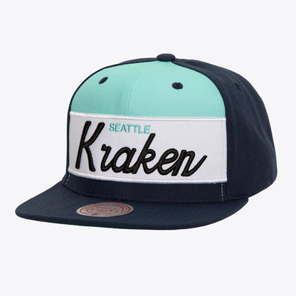 Mitchell & Ness Men's NHL Retro Sport Snapback Kraken Snapback Caps
