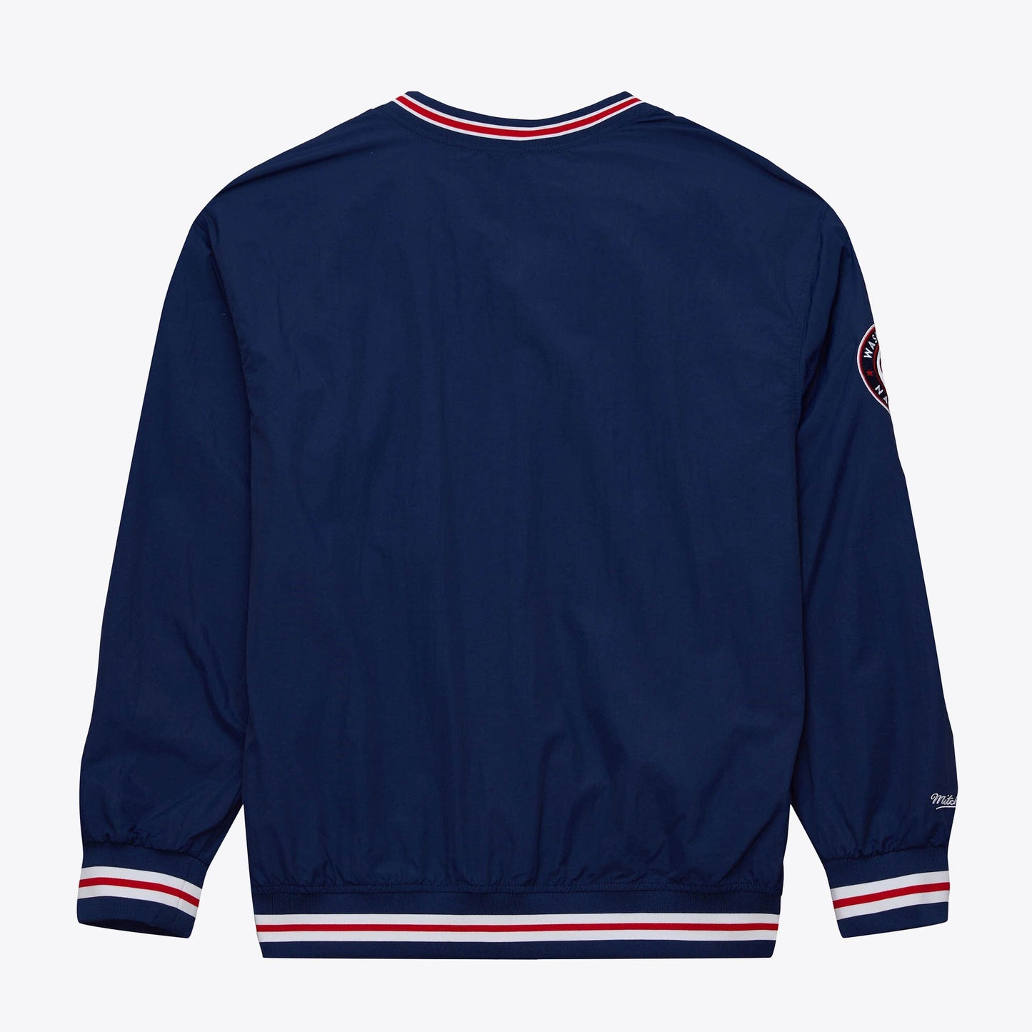 Mitchell & Ness Men's MLB Classic Nylon Pullover Current Logo Nationals Pullovers