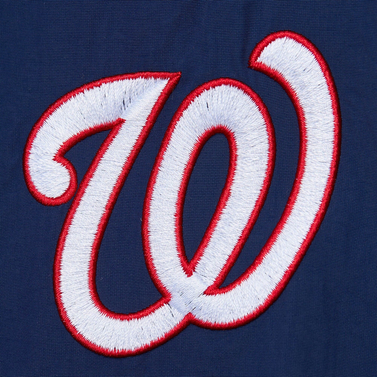 Mitchell & Ness Men's MLB Classic Nylon Pullover Current Logo Nationals Pullovers