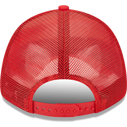 New Era Men's NBA 940 Red Stripes Trucker Snapback Hats