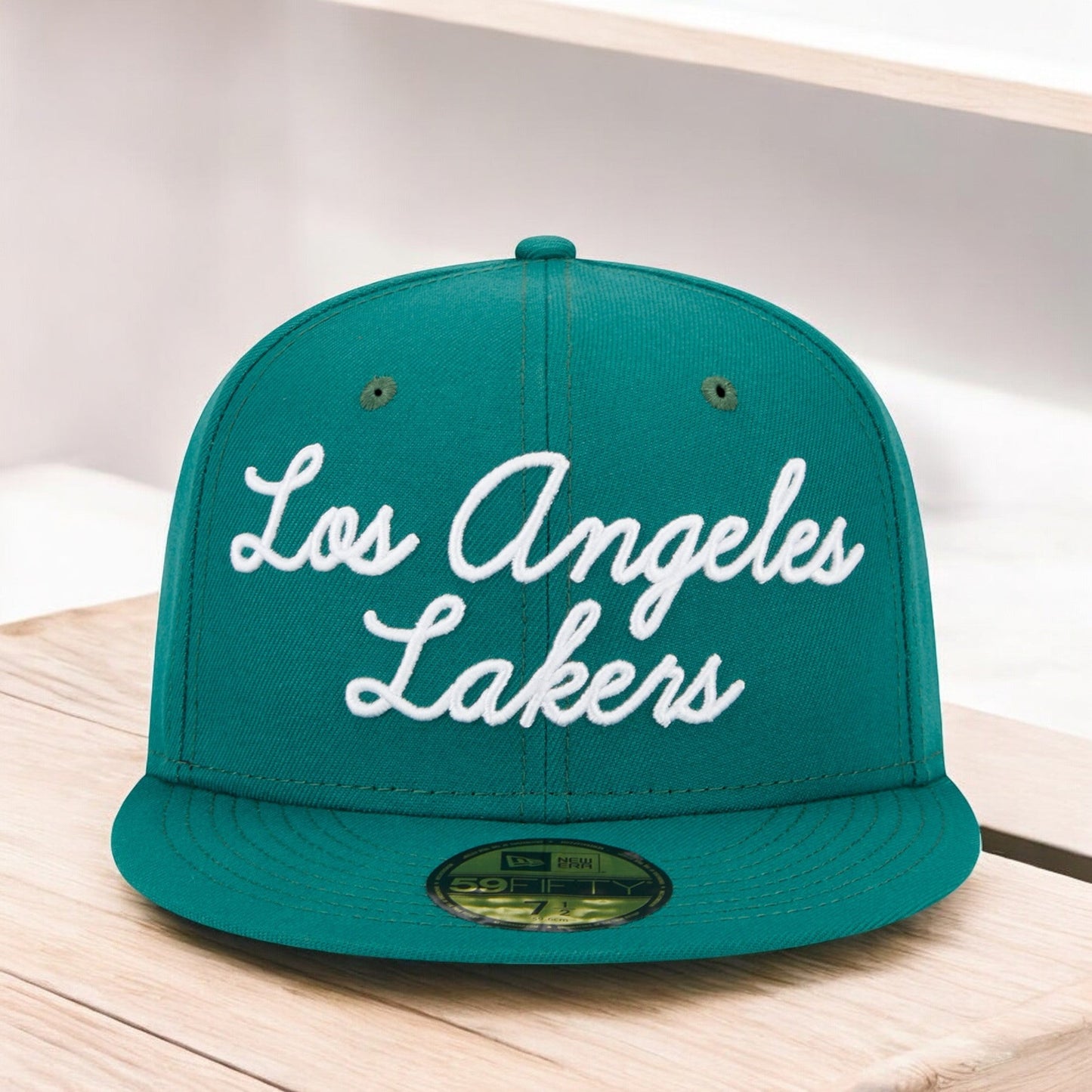 New Era Men's NBA La Lakers 5950 Script Fitted