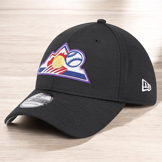 New Era Men's MLB Colorado Rockies 3930 Clubhouse 2023 Flex Black