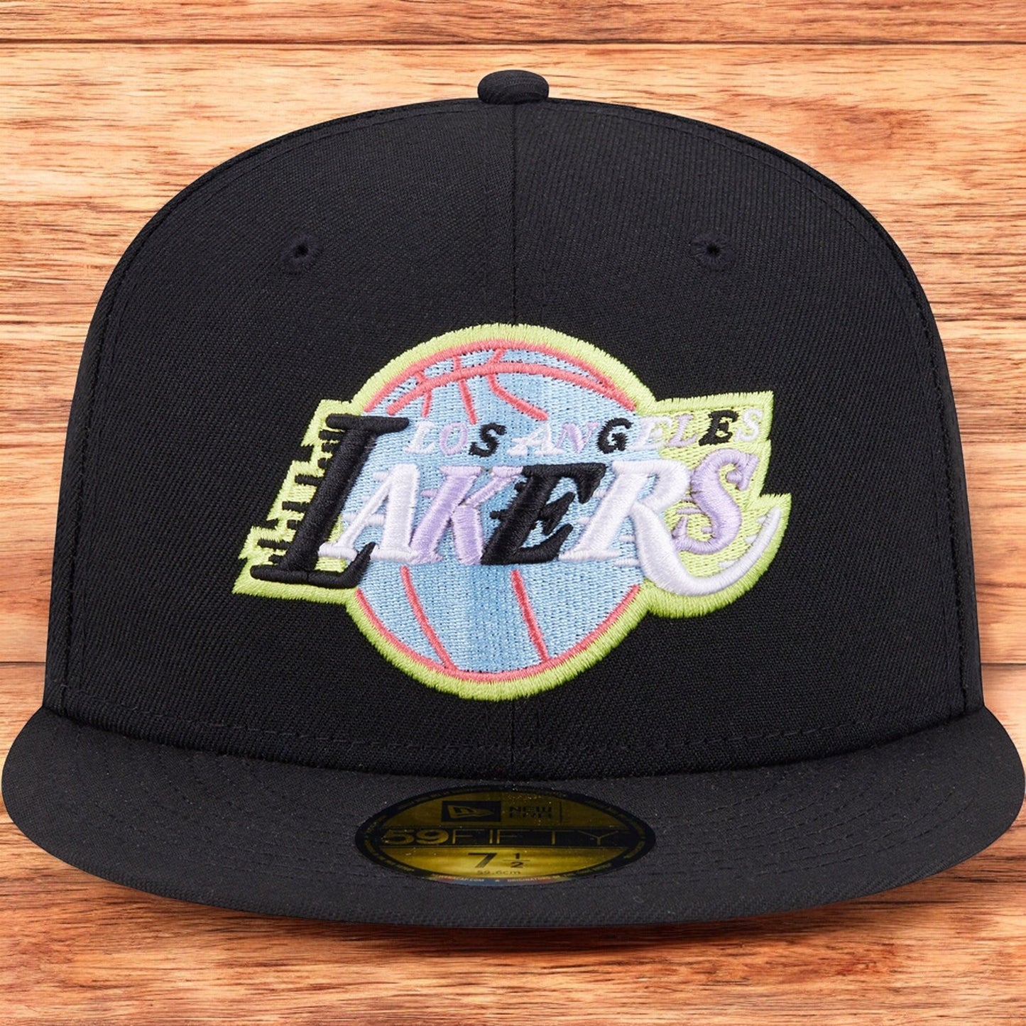 New Era Men's NBA La Lakers 5950 Color Pack Fitted Black