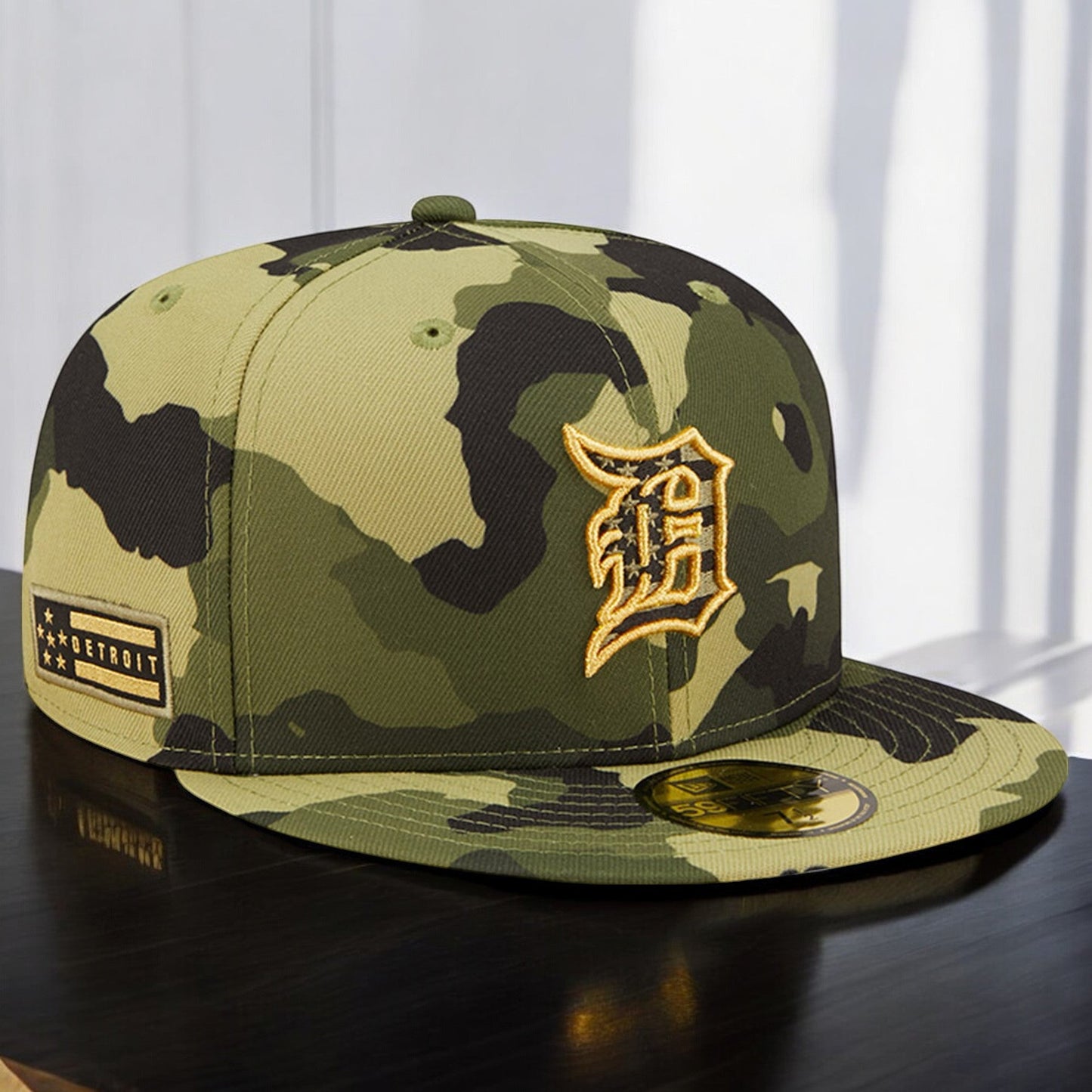 Men's New Era MLB 2022 Detroit Tigers Armed Forces Date 5950