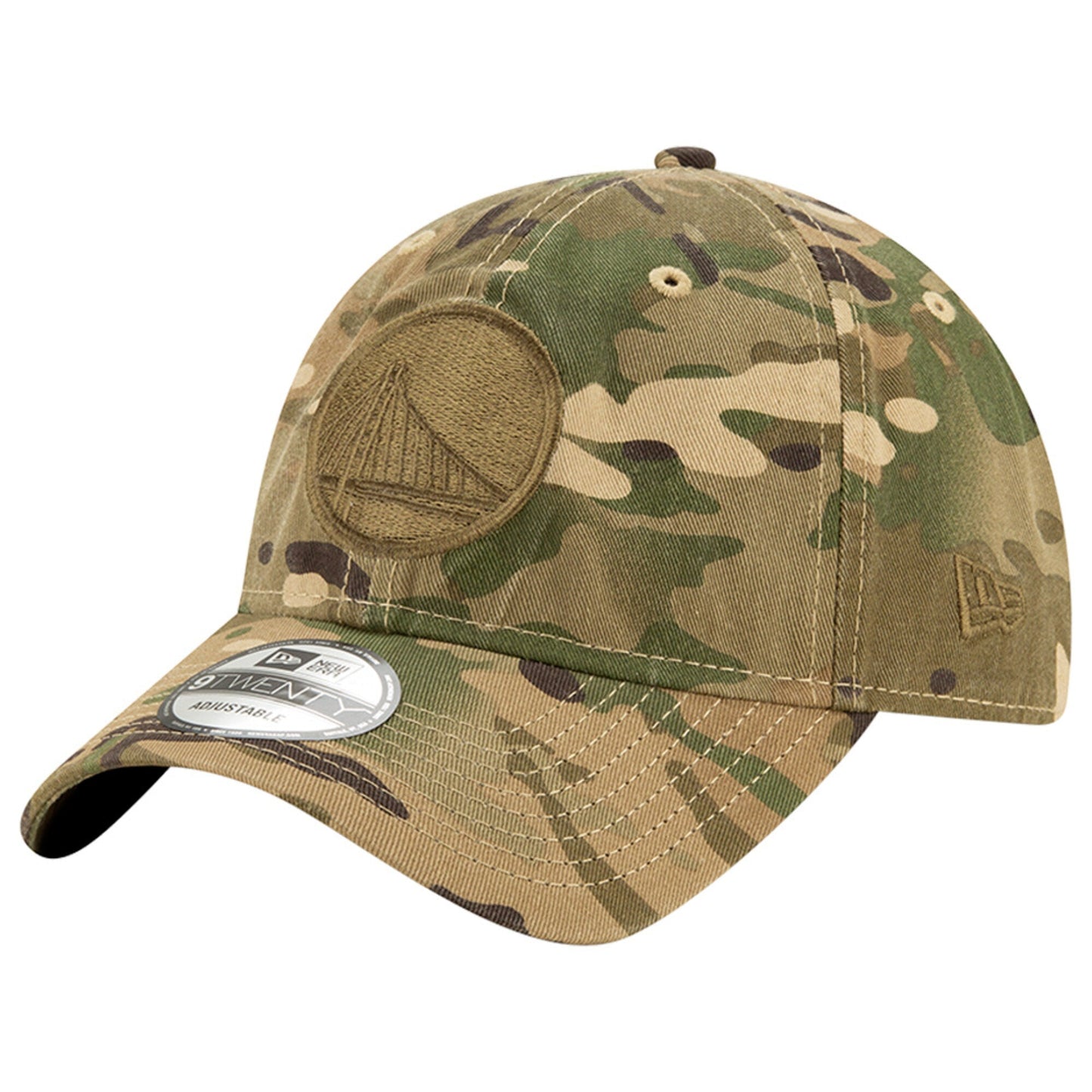 Women's New Era NBA Gs Warriors 920 Crew Class Camo Strapback - Camo